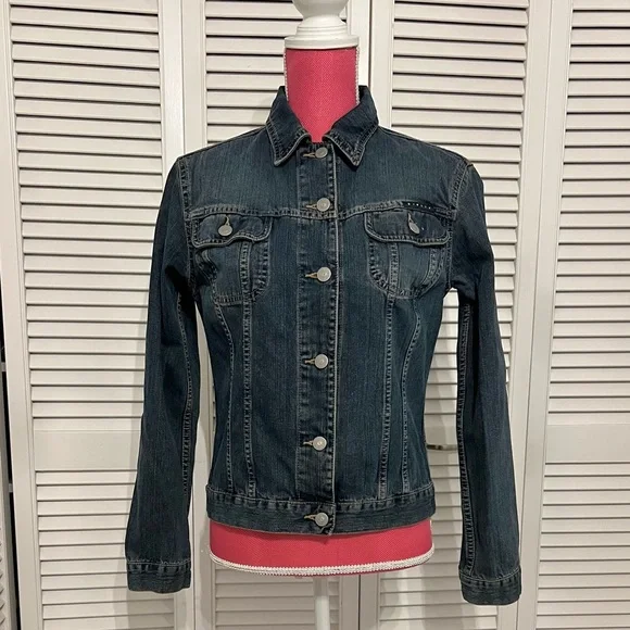 Vintage Look Denim Jacket, by Sisley (S) - Picture 6 of 15